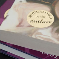 Autographed by the Author stickers